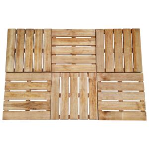 VidaXL Decking Tiles 6 pcs 50x50 cm Wood Brown