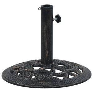 VidaXL Umbrella Base Black and Bronze 9 kg 40 cm Cast Iron
