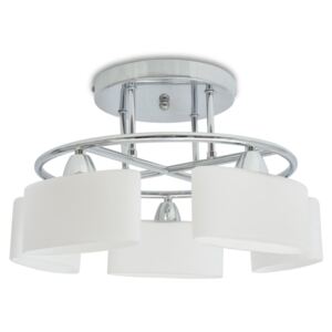 VidaXL Ceiling Lamp with Ellipsoid Glass Shades for 5 E14 Bulbs 200 W