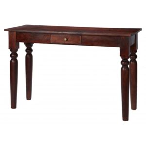 Verty Furniture Maharani Dark Wood Console Hall Table with Drawer 76x45x122cm (HxDxW)