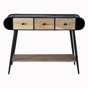 Verty Furniture Industrial Chadar Metal and Wood Console Table