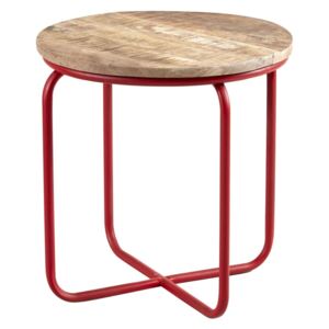 Verty Furniture Round Bar Stool made from Reclaimed Metal and Solid Wood