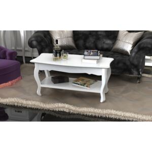 VidaXL Coffee Table 2 Tiers MDF White