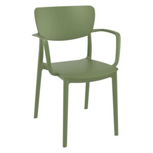 Netfurniture Liss Arm Chair - Olive Green