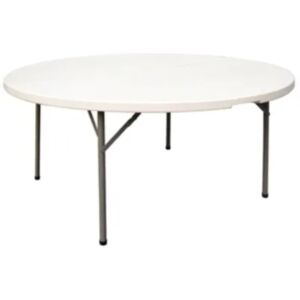 Netfurniture Halle Round Folding Table - 5 Ft Fully Assembled