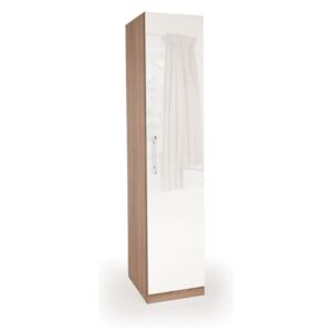 Netfurniture Coral Gloss Quality Bedroom Single Wardrobe - Variety Of Colours