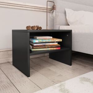 VidaXL Bedside Cabinet Black 40x30x30 cm Chipboard