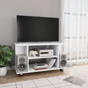 VidaXL TV Cabinet with Castors White 80x40x40 cm Chipboard