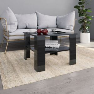 VidaXL Coffee Table High Gloss Black 60x60x42 cm Chipboard