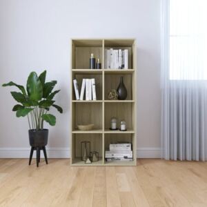 VidaXL Book Cabinet/Sideboard Sonoma Oak 66x30x130 cm Chipboard