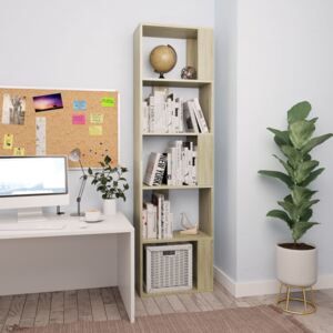 VidaXL Book Cabinet/Room Divider Sonoma Oak 45x24x159 cm Chipboard