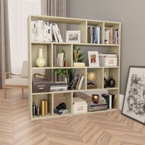VidaXL Room Divider/Book Cabinet Sonoma Oak 110x24x110 cm Chipboard