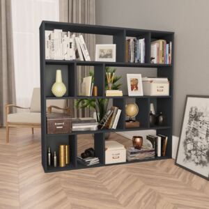 VidaXL Room Divider/Book Cabinet Grey 110x24x110 cm Chipboard