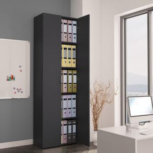 VidaXL Office Cabinet Grey 60x32x190 cm Chipboard