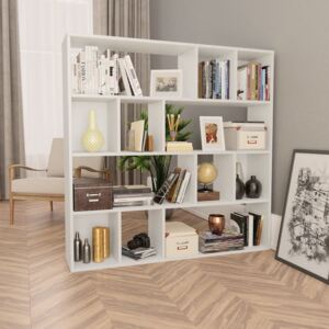 VidaXL Room Divider/Book Cabinet White 110x24x110 cm Chipboard