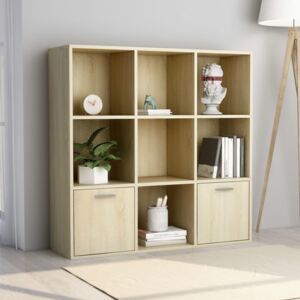 VidaXL Book Cabinet Sonoma Oak 98x30x98 cm Chipboard