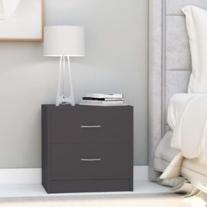 VidaXL Bedside Cabinet Grey 40x30x40 cm Chipboard