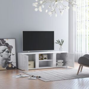 VidaXL TV Cabinet High Gloss White 120x34x37 cm Chipboard