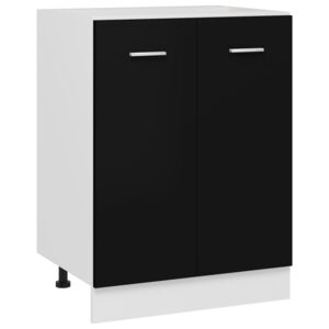 VidaXL Bottom Cabinet Black 60x46x81.5 cm Chipboard