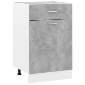 VidaXL Drawer Bottom Cabinet Concrete Grey 50x46x81.5 cm Chipboard