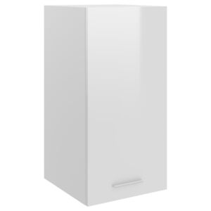 VidaXL Hanging Cabinet High Gloss White 29.5x31x60 cm Chipboard