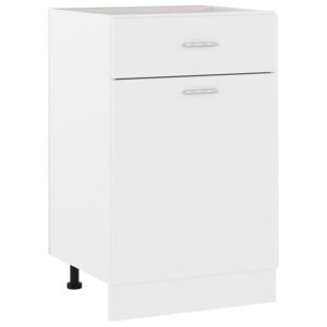 VidaXL Drawer Bottom Cabinet White 50x46x81.5 cm Chipboard
