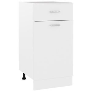 VidaXL Drawer Bottom Cabinet White 40x46x81.5 cm Chipboard