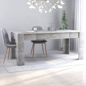 VidaXL Dining Table Concrete Grey 180x90x76 cm Chipboard