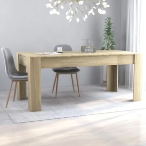 VidaXL Dining Table Sonoma Oak 180x90x76 cm Chipboard