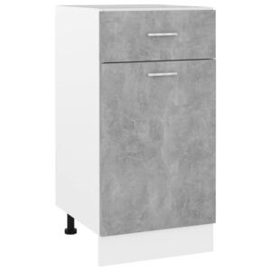 VidaXL Drawer Bottom Cabinet Concrete Grey 40x46x81.5 cm Chipboard