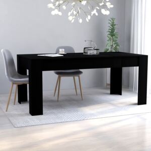 VidaXL Dining Table Black 180x90x76 cm Chipboard