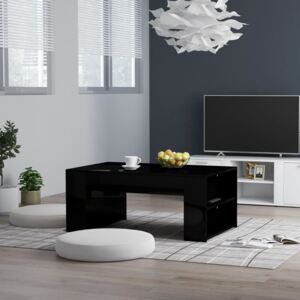 VidaXL Coffee Table High Gloss Black 100x60x42 cm Chipboard