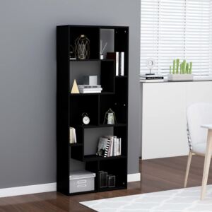 VidaXL Book Cabinet Black 67x24x161 cm Chipboard