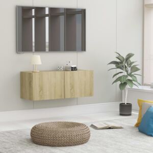 VidaXL TV Cabinet Sonoma Oak 80x30x30 cm Chipboard