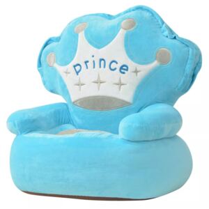 VidaXL Plush Children's Chair Prince Blue