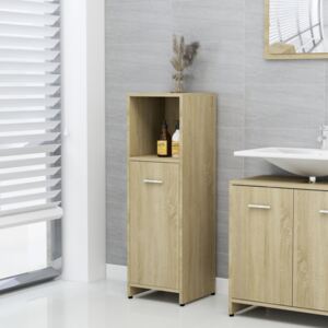 VidaXL Bathroom Cabinet Sonoma Oak 30x30x95 cm Chipboard