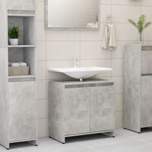 VidaXL Bathroom Cabinet Concrete Grey 60x33x58 cm Chipboard