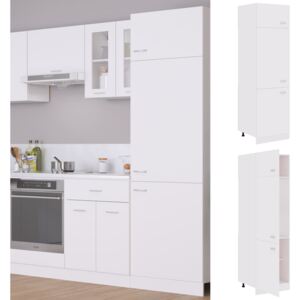 VidaXL Refrigerator Cabinet White 60x57x207 cm Chipboard