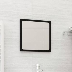 VidaXL Bathroom Mirror Black 40x1.5x37 cm Chipboard