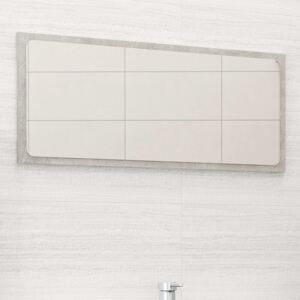 VidaXL Bathroom Mirror Concrete Grey 80x1.5x37 cm Chipboard