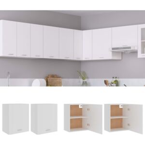 VidaXL Hanging Cabinets 2 pcs White 50x31x60 cm Chipboard