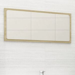 VidaXL Bathroom Mirror Sonoma Oak 80x1.5x37 cm Chipboard