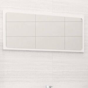 VidaXL Bathroom Mirror High Gloss White 80x1.5x37 cm Chipboard