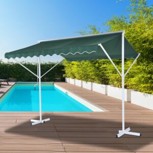 Outsunny Awning Shelter-Green/White