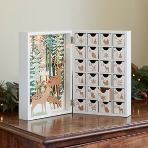 Winter Forest Fold Out Wooden Advent Calendar