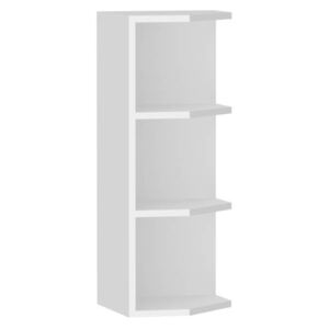 FURNITOP Corner bookcase ZOYA WPO white