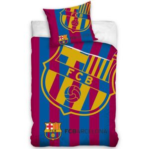 FC Barcelona Corner Logo Single Duvet Cover Set - European Size