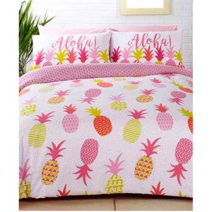 Tropical Pineapples Single Duvet Cover and Pillowcase Set
