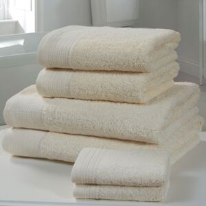 Chatsworth 4 Piece Towel Bale Cream - 2 Hand Towels, 2 Bath Towels