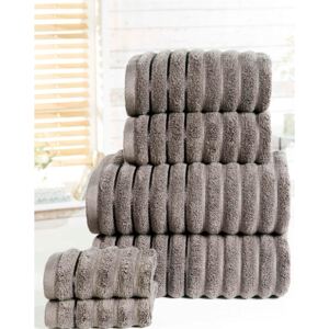 Ribbed 6 Piece Towel Bale Charcoal